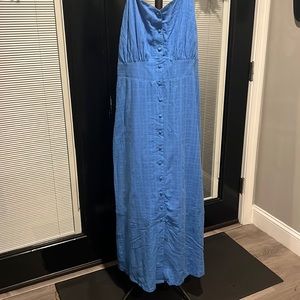 Blue Lane Bryant button up cotton dress.